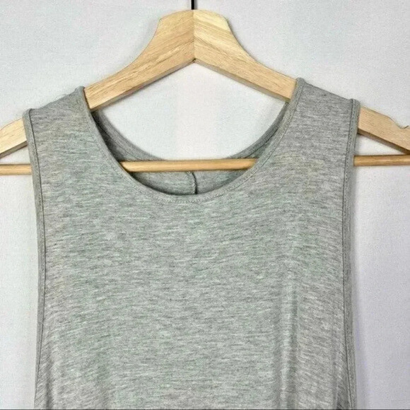 Tart Collections Gray Sleeveless Cut Out Back Swing T-Shirt Dress S - Picture 4 of 4